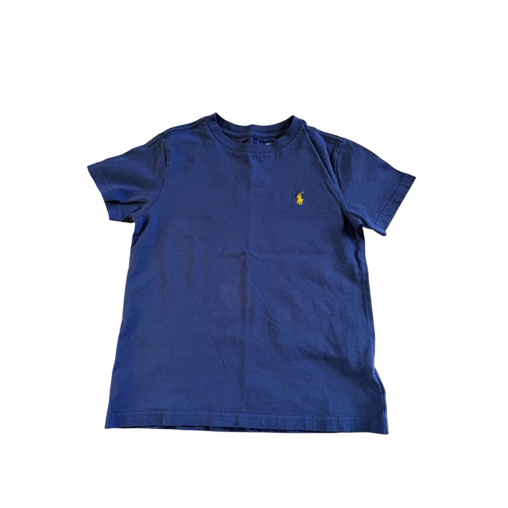 Ralph Lauren Boys Blue Crewneck Tee - Size 5 Classic Pony